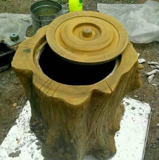 重庆仿树根垃圾桶